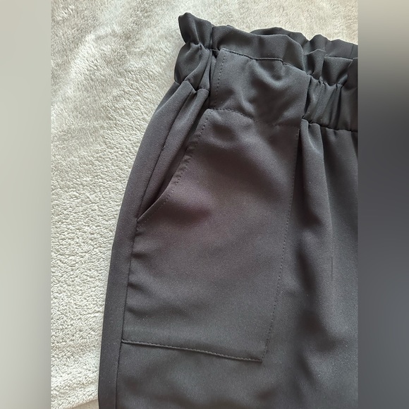 Black high waisted elastic dress pants - Picture 4 of 5
